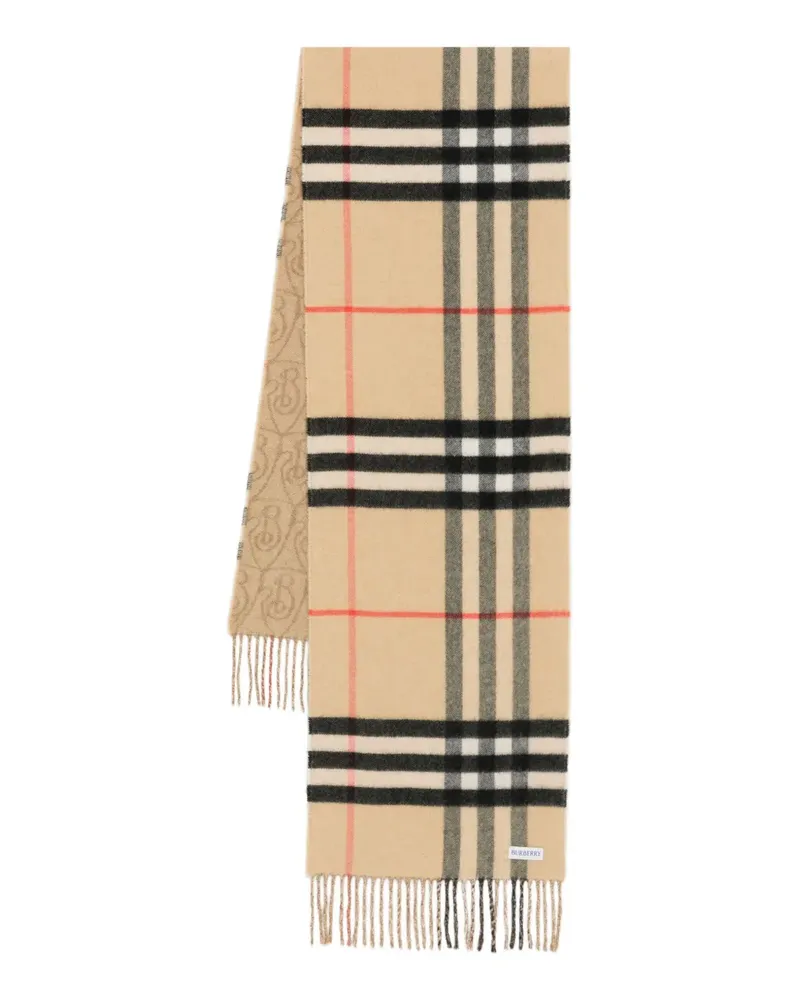 Burberry double-sided cashmere scarf - Nude Nude