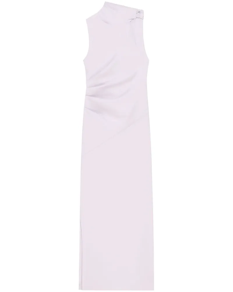 Courrèges Drapiertes Maxikleid - Rosa Rosa