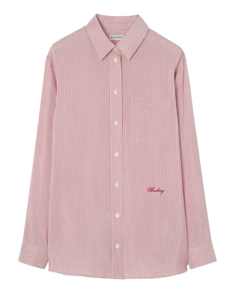 Burberry Seidenhemd mit Streifen - Rosa Rosa