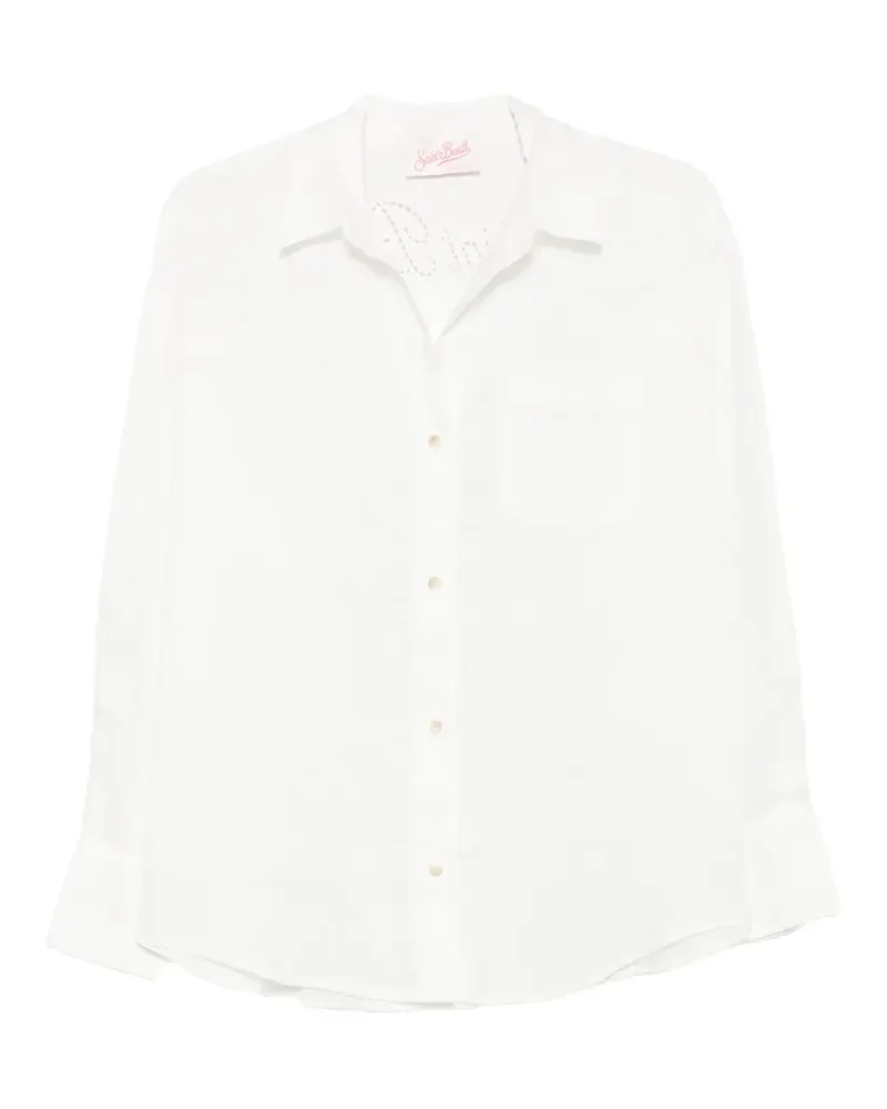 MC2 Saint Barth logo-embroidered button-up shirt - Weiß Weiß