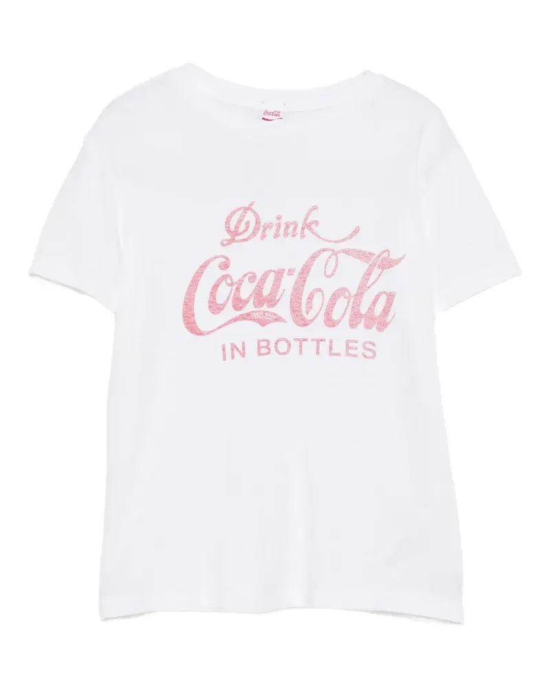 RE/DONE x Coca Cola T-Shirt mit grafischem Print - Weiß Weiß