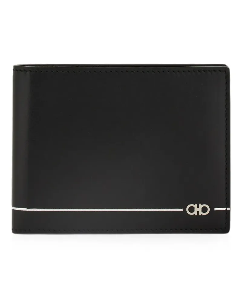Ferragamo Gancini wallet - Schwarz Schwarz