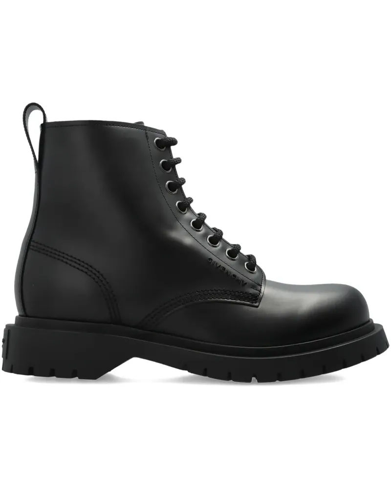 Givenchy Schnürstiefel aus Leder - Schwarz Schwarz