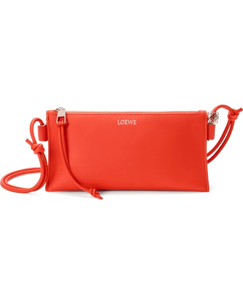 Loewe Joya Clutch aus Nappaleder - Orange Orange