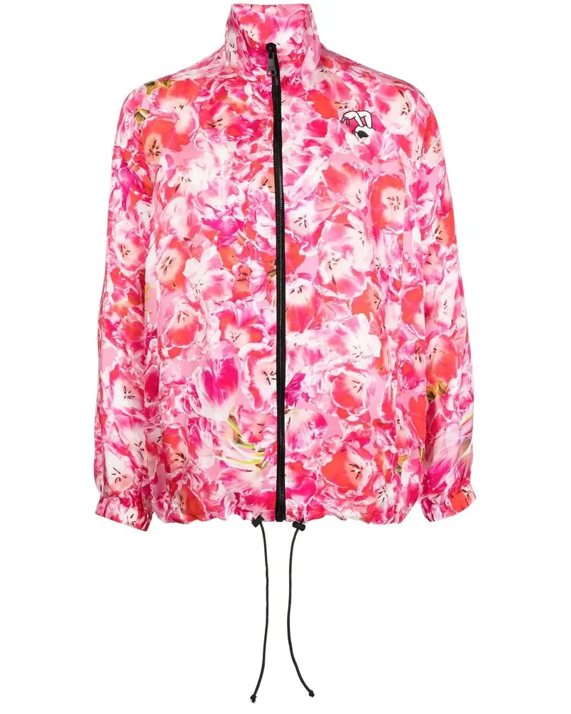 Natasha Zinko Sportjacke mit Blumen-Print - Rot Rot