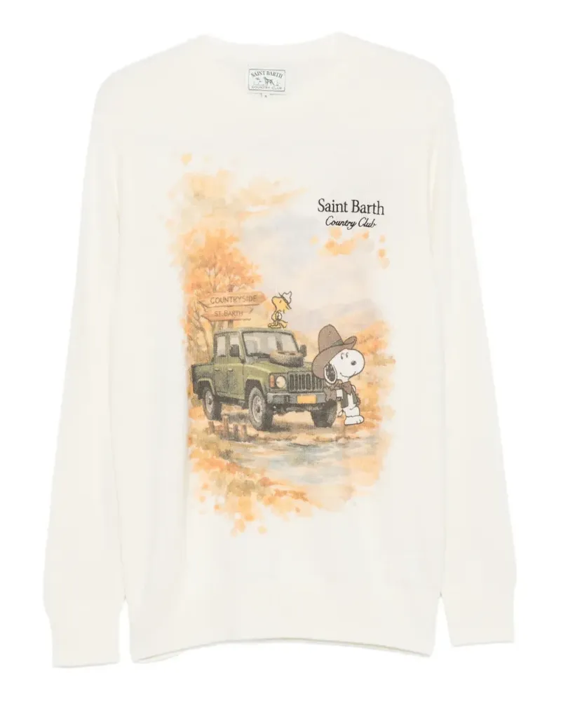 MC2 Saint Barth Snoopy-intarsia crew-neck sweater - Weiß Weiß
