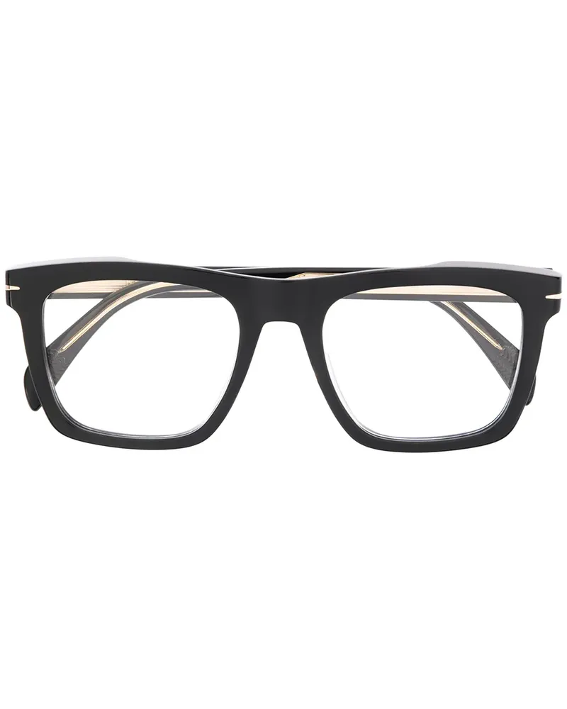 EYEWEAR by DAVID BECKHAM Brille mit eckigem Gestell - Schwarz Schwarz
