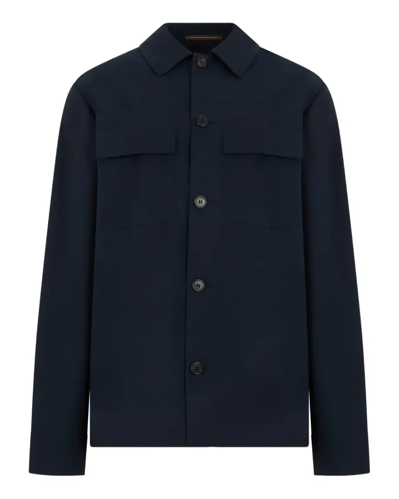Slowear button-up shirt jacket - Blau Blau