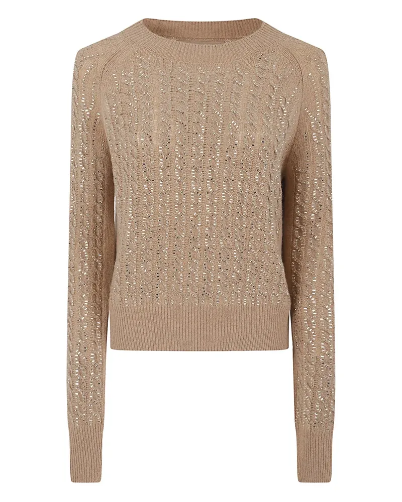 Ermanno Scervino Pullover mit Perlen - Nude Nude