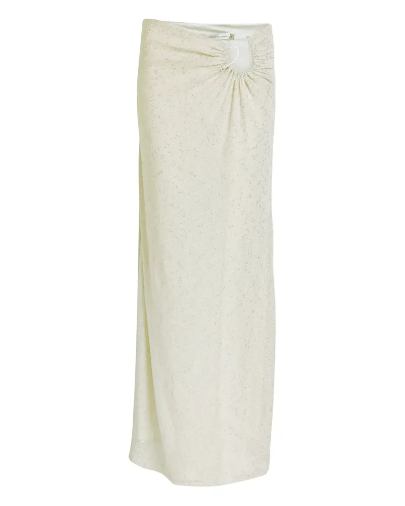 Christopher Esber Imber metallic looped skirt - Silber Silber