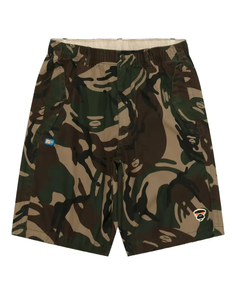 BAPE camouflage-print shorts - Grün Grün