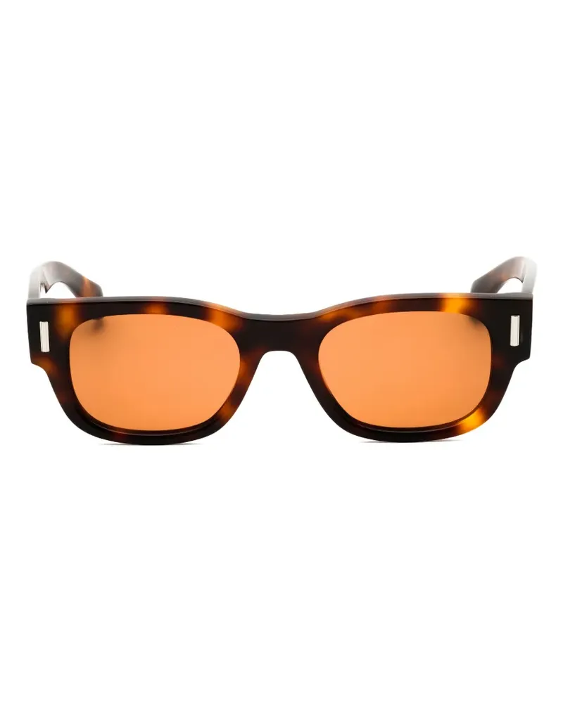 Ferragamo rectangle-frame sunglasses - Braun Braun