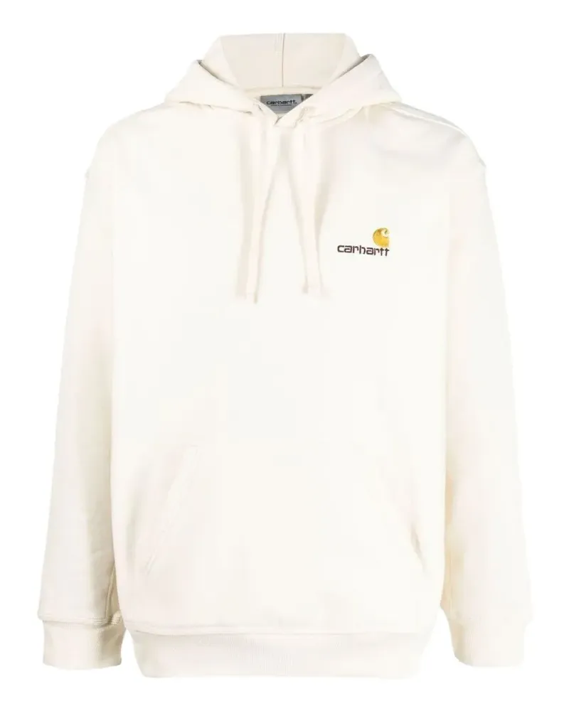 Carhartt WIP American Script Hoodie mit Logo-Stickerei - Nude Nude