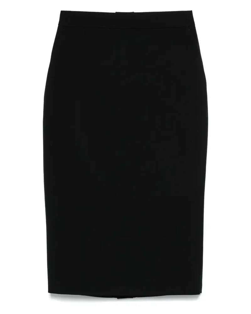 Alexander McQueen Klassischer Midirock - Schwarz Schwarz