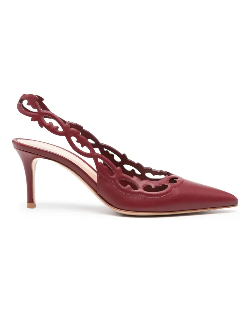 Gianvito Rossi Sunny Pumps mit Cut-Out - Rot Rot