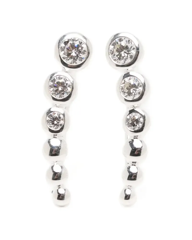 Missoma Tennis Climber Ohrstecker - Silber Silber