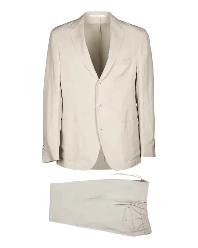 Eleventy pocket drawstring suit - Nude Nude