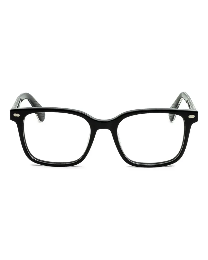 EPOS Briggs Sonnenbrille mit eckigem Gestell - Schwarz Schwarz