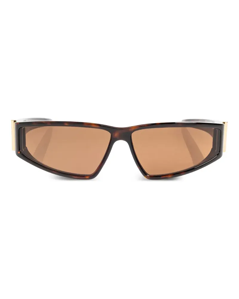 Alexander McQueen geometric-frame sunglasses - Braun Braun