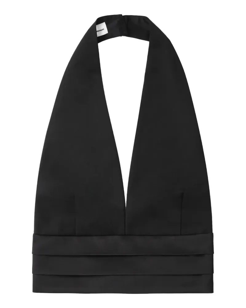 ANDAMANE Sandra Neckholder-Top - Schwarz Schwarz