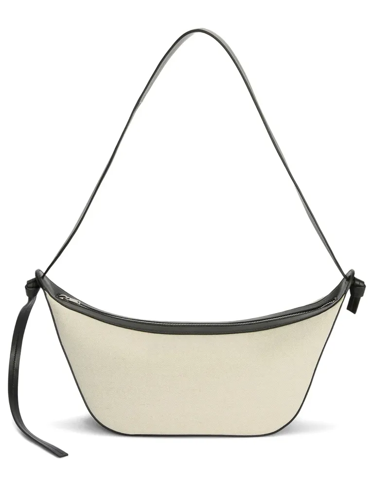 Jil Sander Mittelgroße Knot Schultertasche - Weiß Weiß