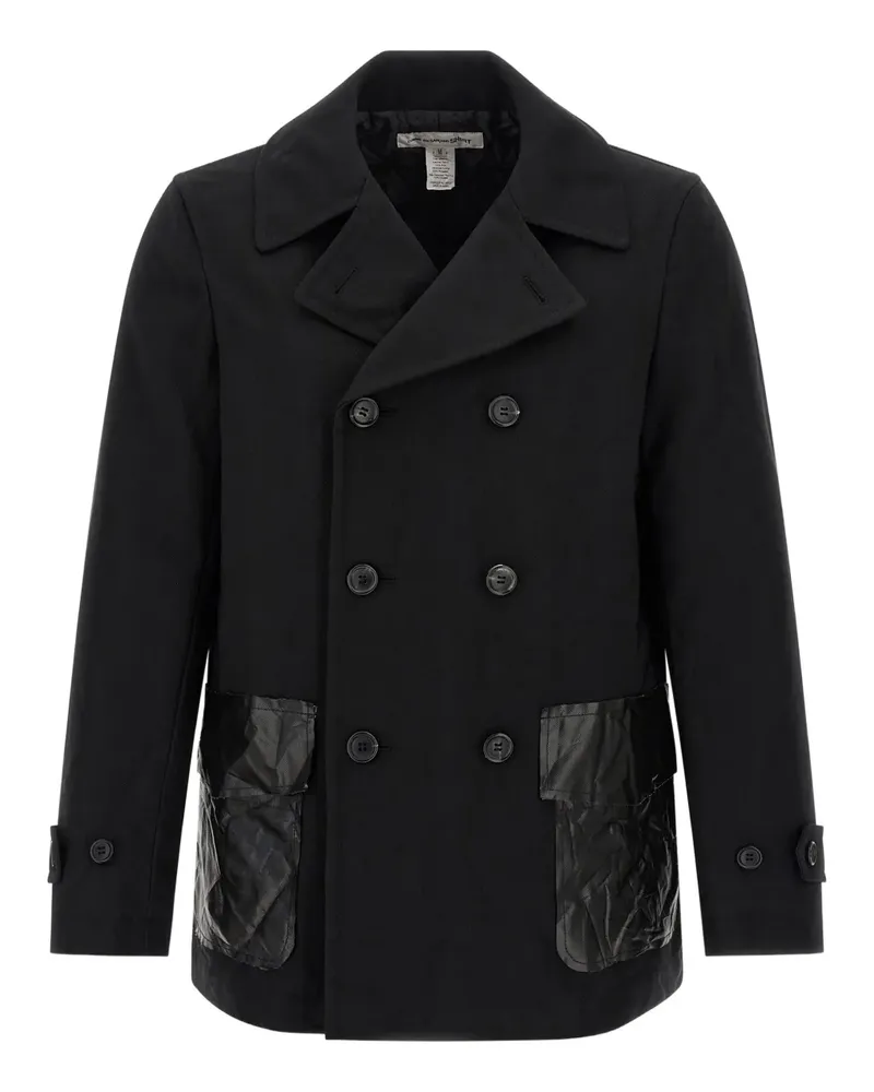 Comme des Garçons double-breasted coat - Schwarz Schwarz