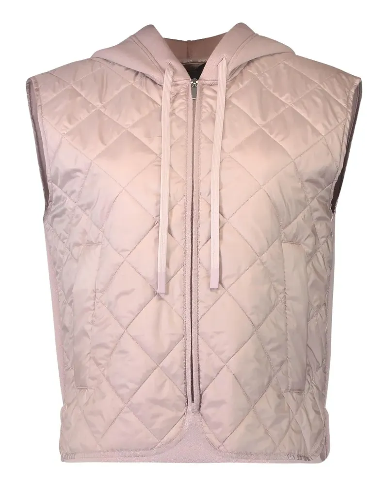 Max Mara quilted hooded gilet - Rosa Rosa