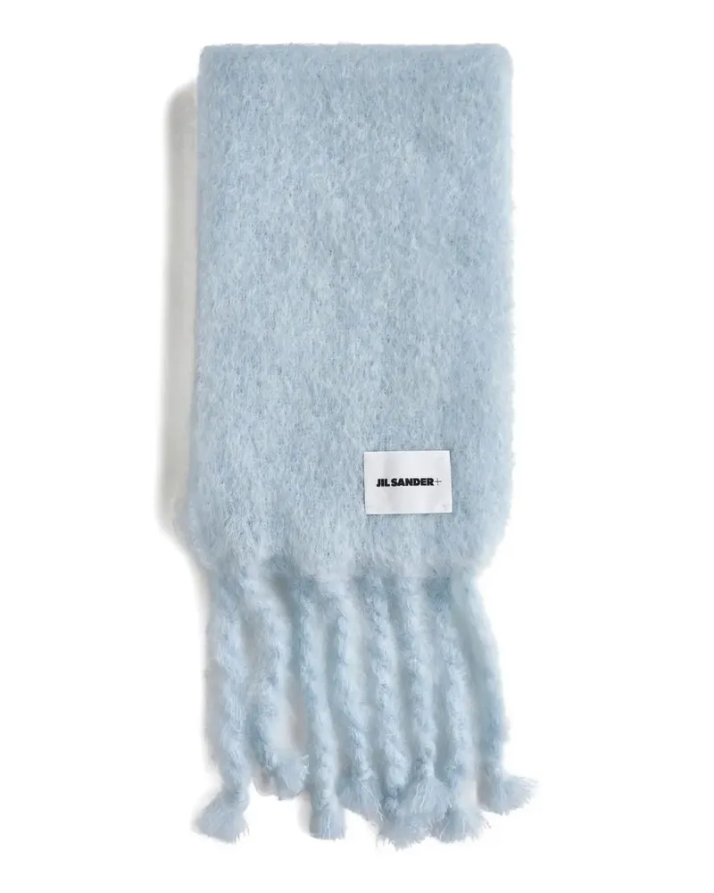 Jil Sander Schal aus Mohairgemisch - Blau Blau