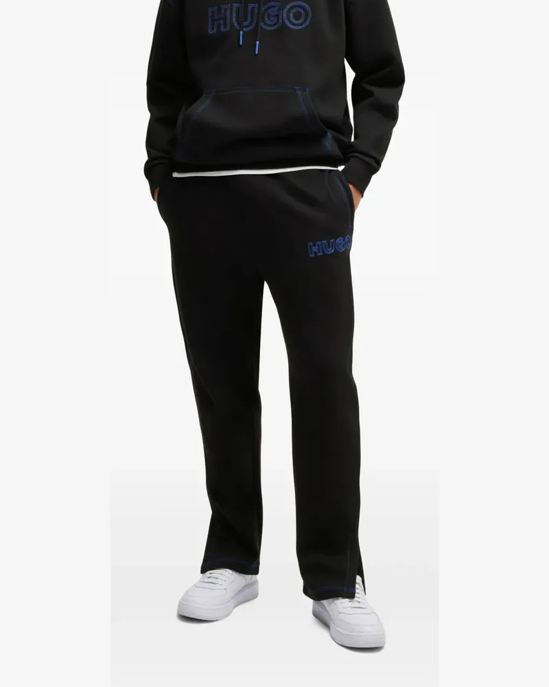 HUGO BOSS Jogginghose mit Logo-Stickerei - Schwarz Schwarz