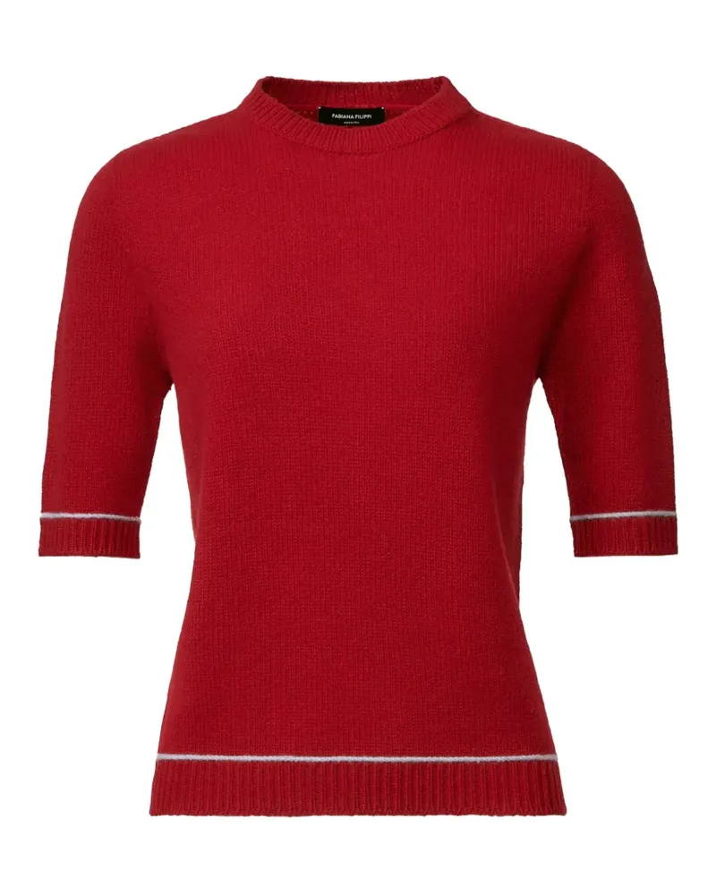 Fabiana Filippi Kurzärmeliger Pullover - Rot Rot