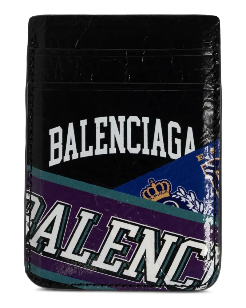 Balenciaga Cash Magnet Kartenetui - Schwarz Schwarz