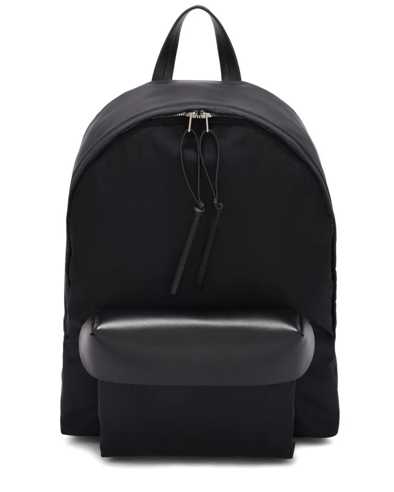 Jil Sander Rucksack mit Logo-Prägung - Schwarz Schwarz