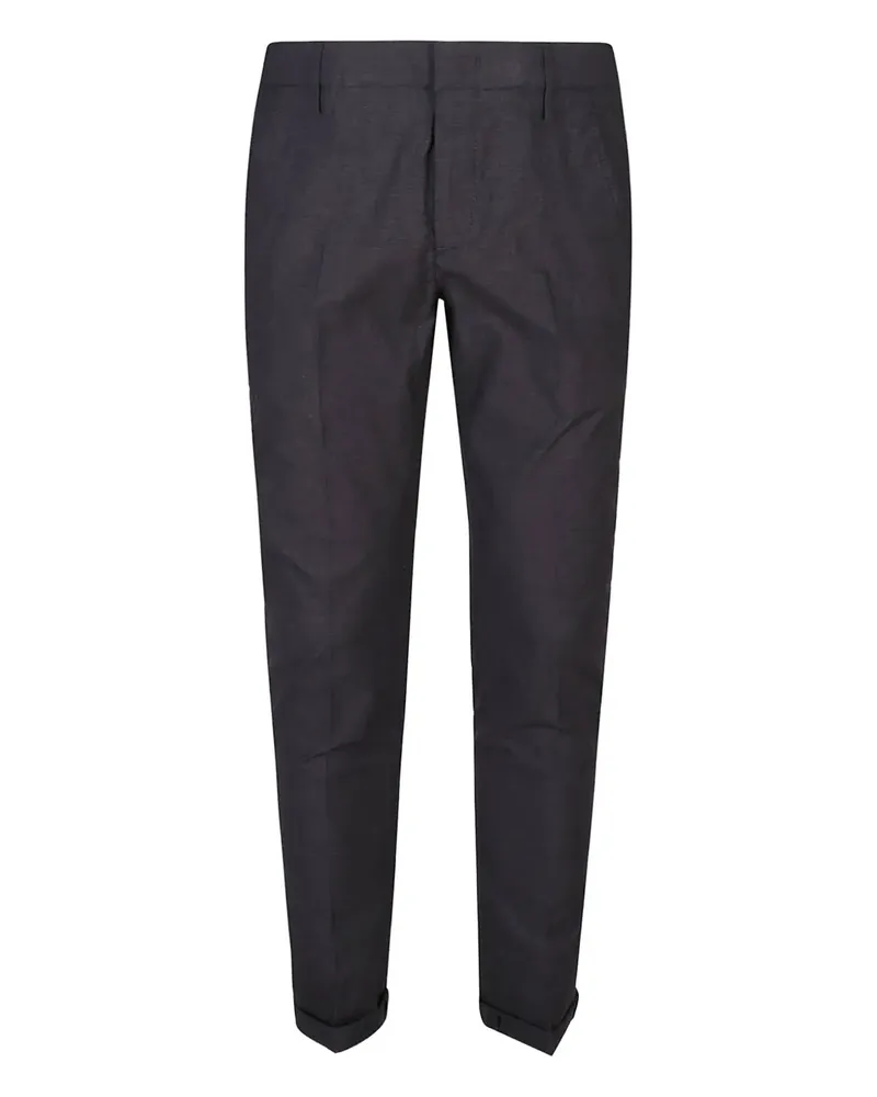 Dondup cuffed cotton pants - Schwarz Schwarz