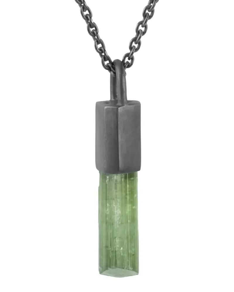 Parts Of Four oxidised sterling silver Talisman tourmaline necklace - Silber Silber