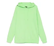 Hoodie mit Logo-Print - Grün