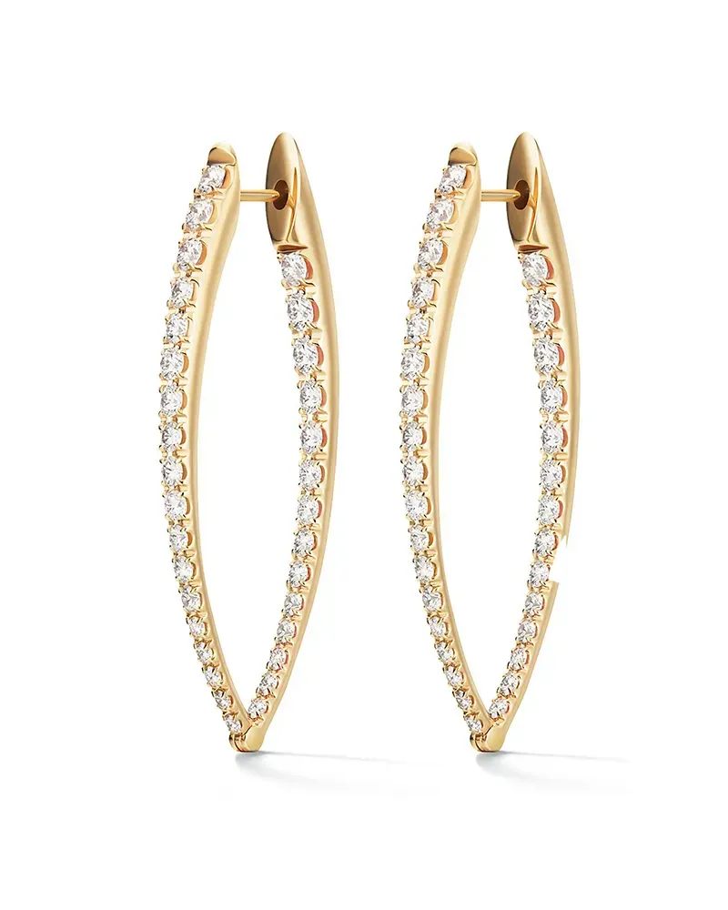 Melissa Kaye 18kt Creolen aus Gelbgold Gold