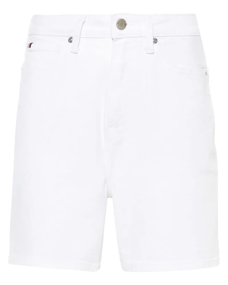 Tommy Hilfiger Jeans-Shorts mit hohem Bund Weiß