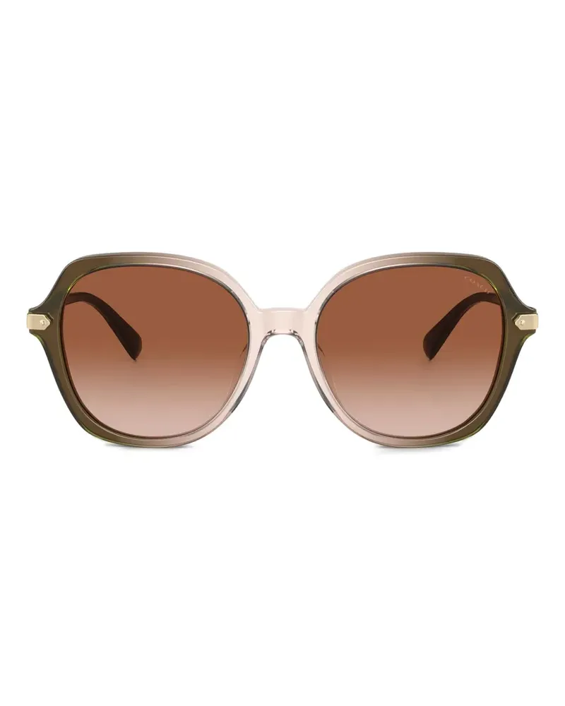 Coach geometric-frame sunglasses - Grün Grün
