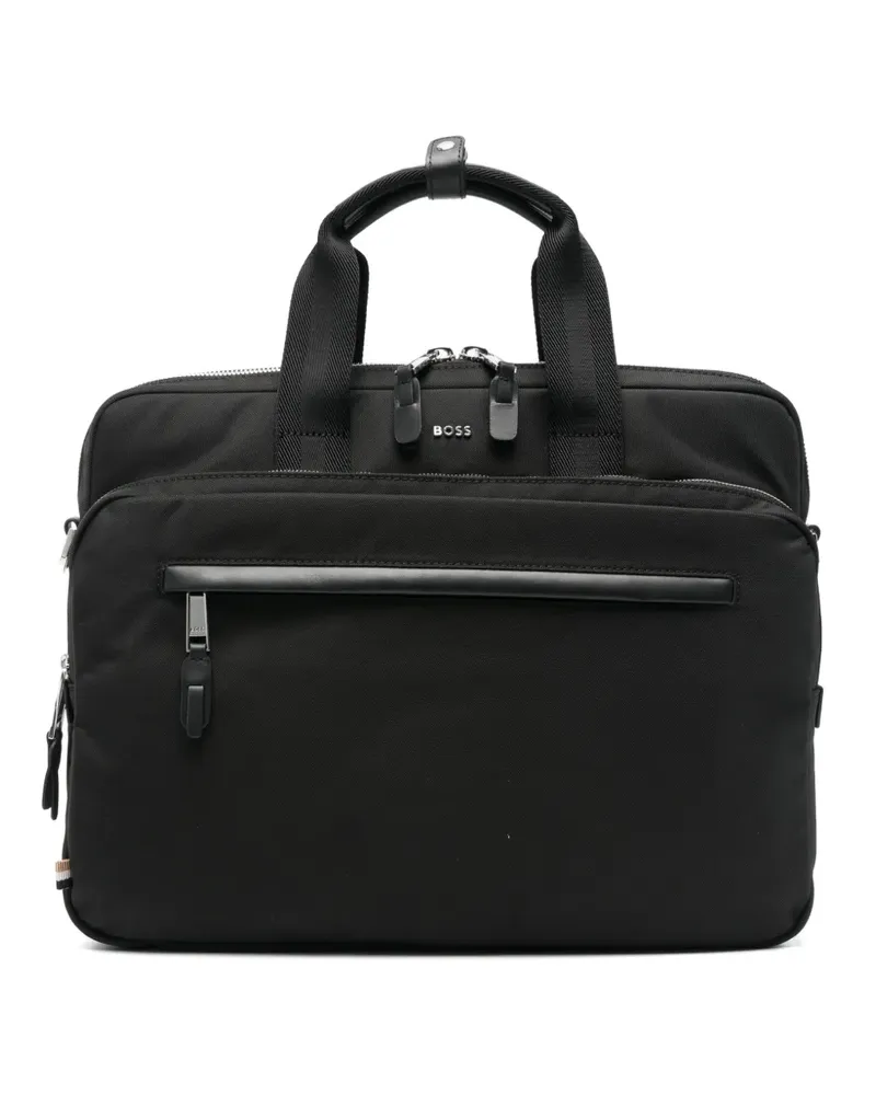 HUGO BOSS Highway Aktentasche mit Logo - Schwarz Schwarz