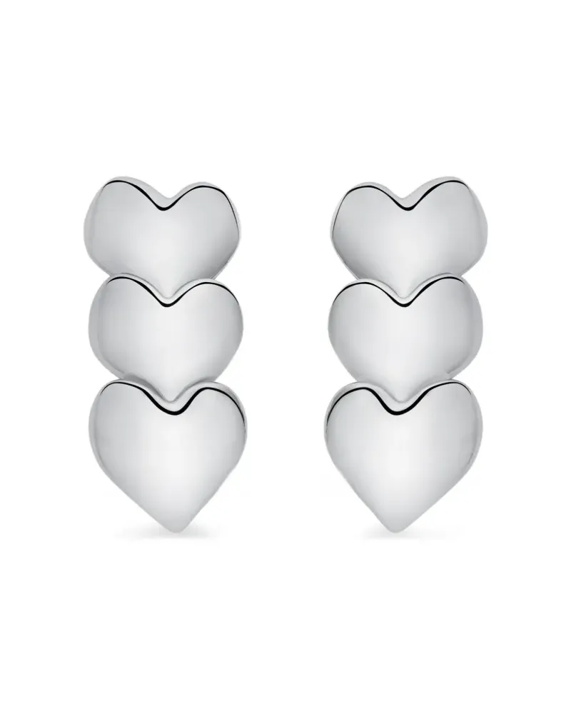 Oscar de la Renta Hängeohrringe mit Herzform - Silber Silber