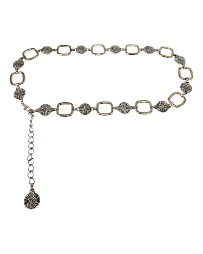 Madison chain-link belt - Silber Silber
