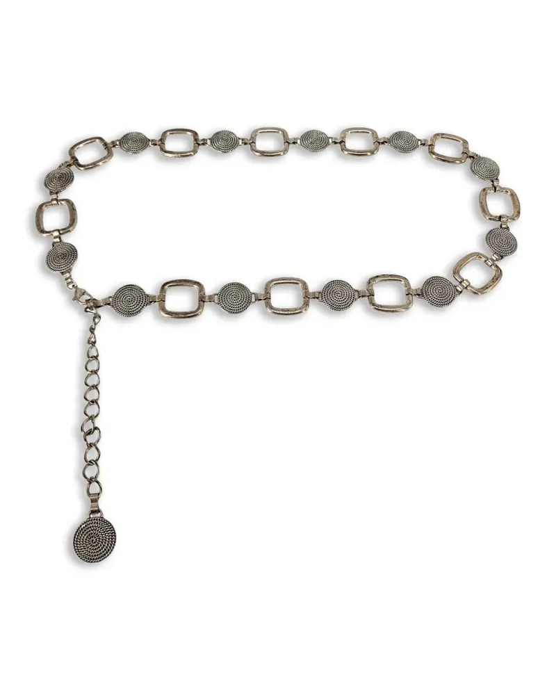 Madison chain-link belt - Silber Silber