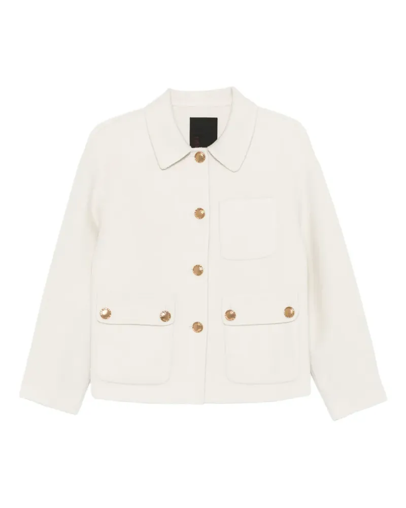 Liska Jack Jacke mit Knopfleiste - Weiß Weiß