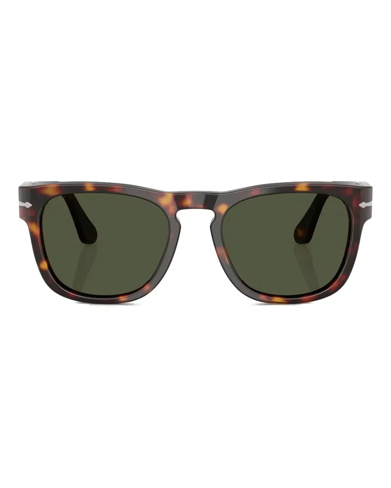 Persol Sonnenbrille mit eckigem Gestell - Braun Braun