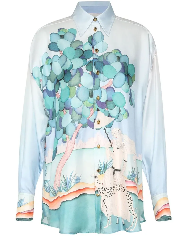 Zimmermann Madame Jade Hemd - Blau Blau