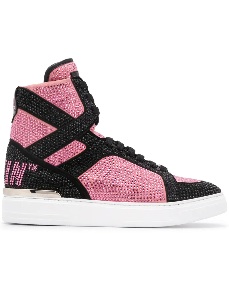 Philipp Plein Money Beast' High-Top-Sneakers - Rosa Rosa