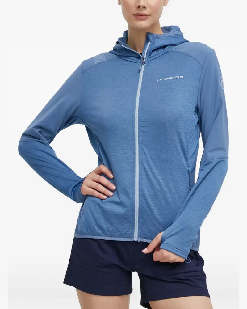La Sportiva hooded track jacket - Blau Blau