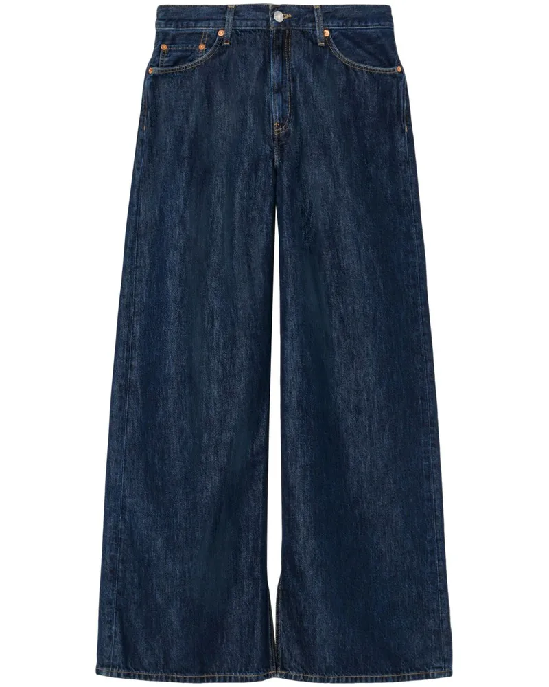 RE/DONE Tief sitzende Wide-Leg-Jeans - Blau Blau
