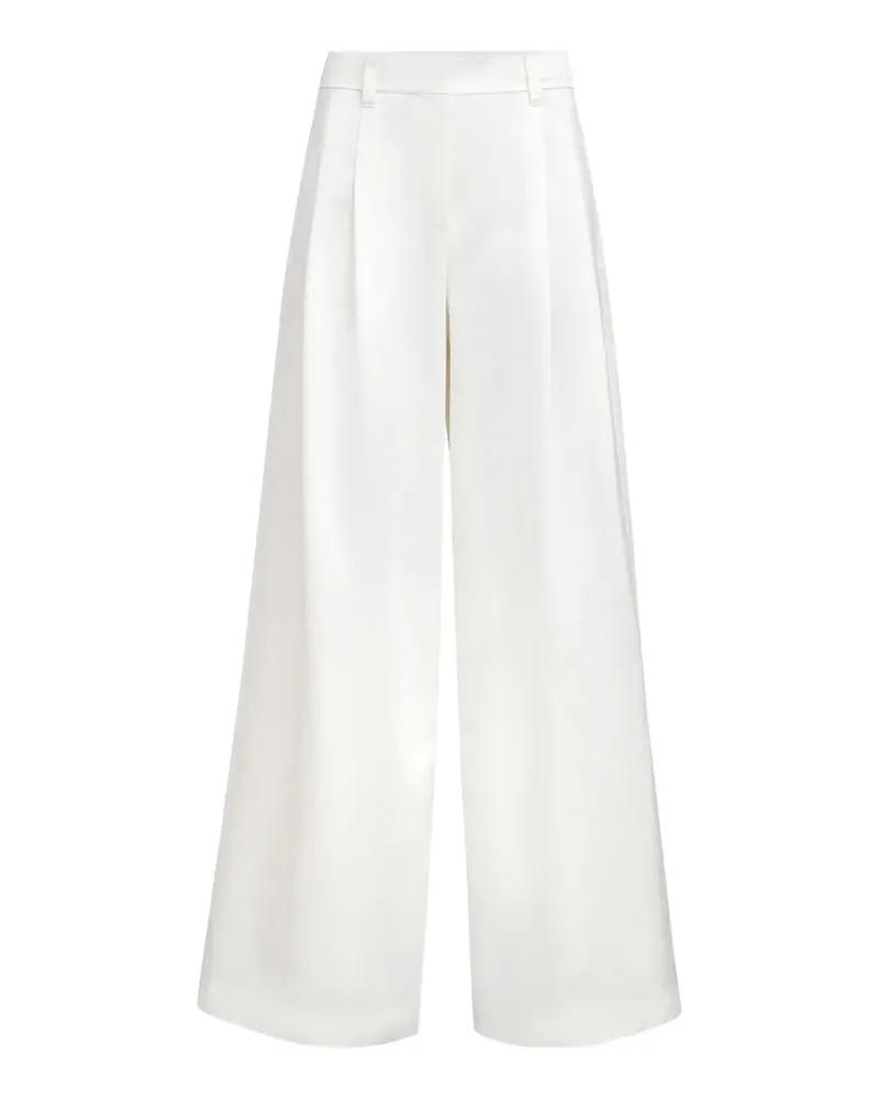 Brunello Cucinelli pleated palazxzo pants - Weiß Weiß