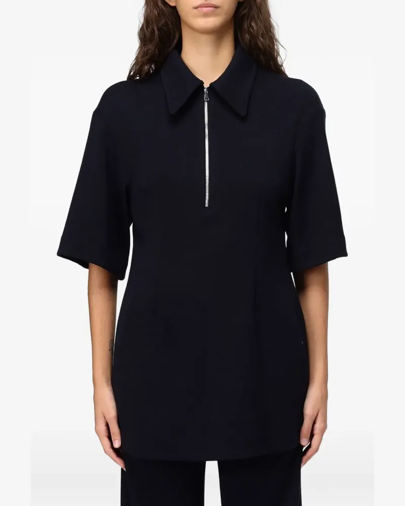 TELA Kurzärmeliger Pullover - Blau Blau